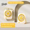 Hanging Fan for Office Portable Small Fan, Rechargeable Ultra-thin Silent Operation, with 3 Gear Desk Wind Speed Desktop Study Dormitory Outdoors Soft