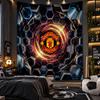Tapiz Colgante de Pared Tela con Estampado del Manchester United para Sala de Estar Dormitorio Decoración del Hogar