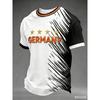 women 2026  Soccer Jersey Black Red  Color Block Short Sleeve T-Shirt German Print   Football Fan Supporter Casual Sports Tee Top