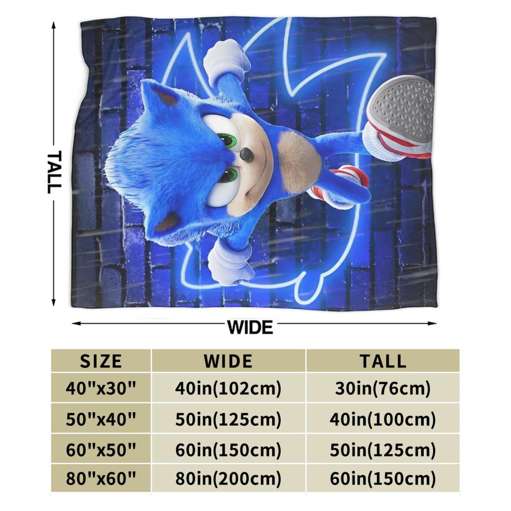 Sonices Movie Throw Blanket for Couch Video Game Fuzzy Soft Plush Blanket 50x60 Inch Multi-size Bedspread for All Seasons