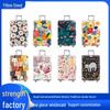 Logo-Printed Elastic Luggage Cover: Wear-Resistant, Thickened, Dust and Scratch Protection for Suitcases