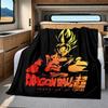 1PC Vegito  Print Flannel Blanket, High quality All Seasons, Home Decor, Warmth and Comfort, Perfect for Christmas Gifts