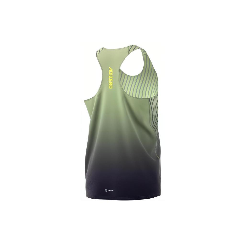 adidas Gradient Striped Logo Tank Top Men Tops Carbon-Black HK5635