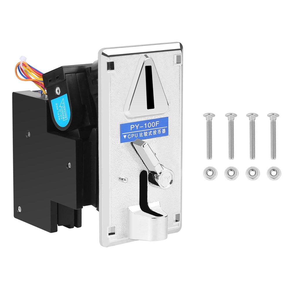 Electronic Coin Selector Acceptor CPU Coin Selector for Vending Machines, Electronic Multi-Coin Acceptor for Arcade Games, Vending Machine Support