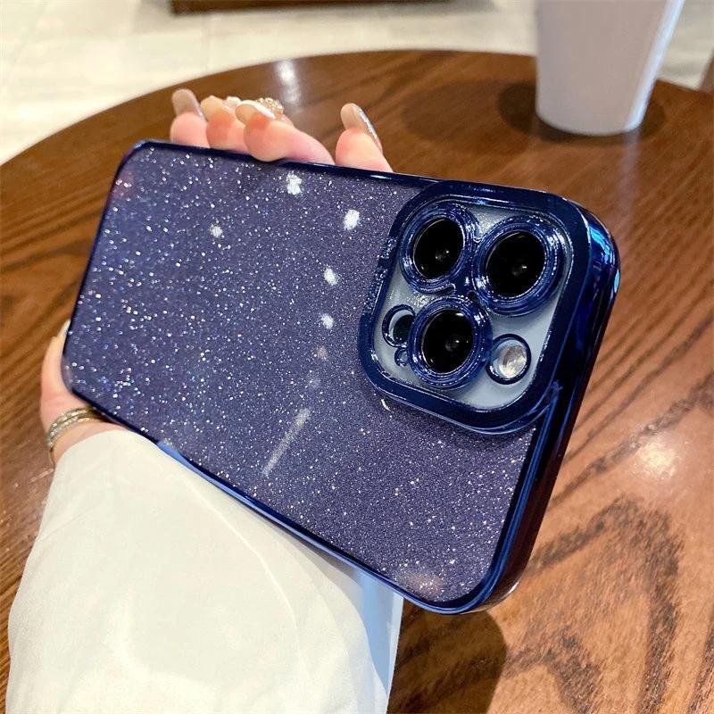 For Tecno Spark 10 9 8 7 Pro 10C 7T 6 GO 2022 2020 8C 6  Air Shinning Soft Case With Bling Paper Full Cover Case