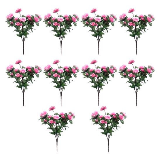 

10 шт. искусственные цветы подвесная корзина для двери гирлянда не увядает не требует обслуживания цветочная гирлянда для помещений розовый