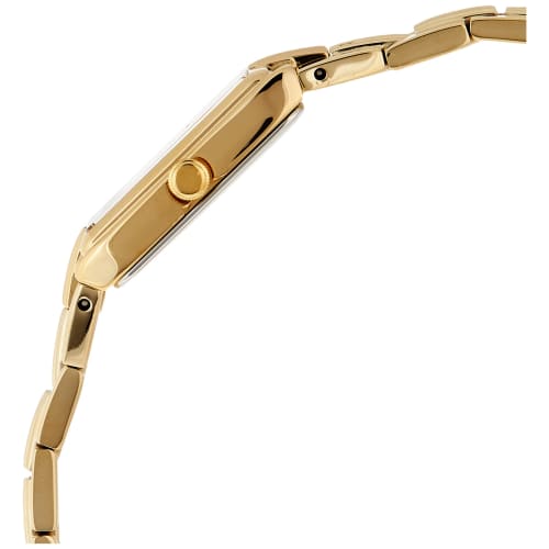 Seiko Dámské hodinky z nerezové oceli inspirované šperky s trojdílným náramkem na stisk a minerálním sklíčkem odolným proti poškrábání, vodotěsné do 30 m, Ch