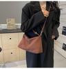 2025 Retro Deerskin Frosted Shoulder Crossbody Bag for Women: High-End Autumn/Winter Fashion
