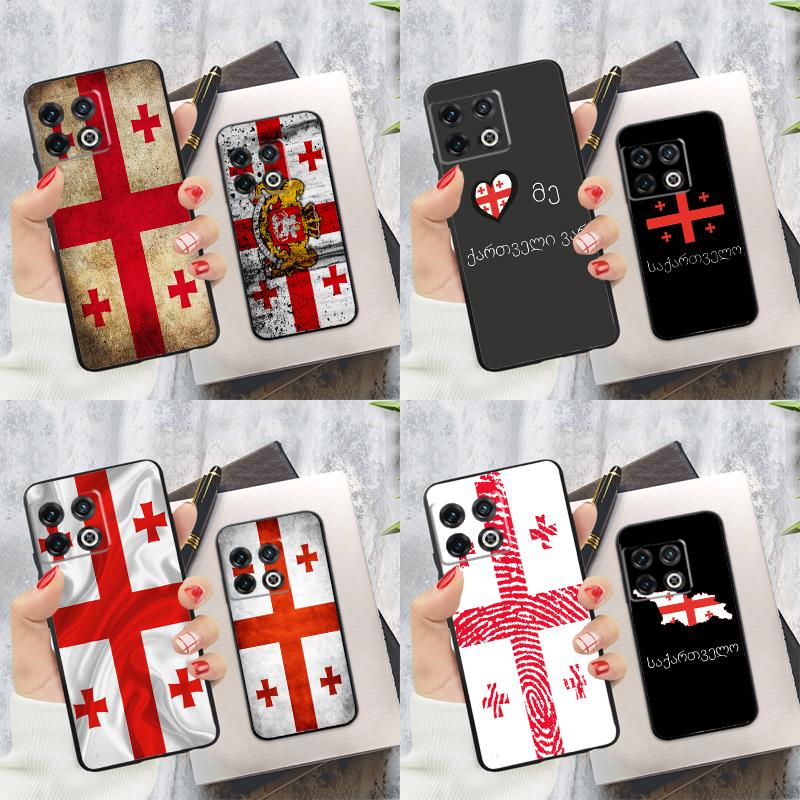 Georgia Flag Case For OnePlus Nord CE 4 2 3 Lite N20 N30 9 10 Pro 8T 9RT 10T 10R 12R 13R 11 12 13 Cover
