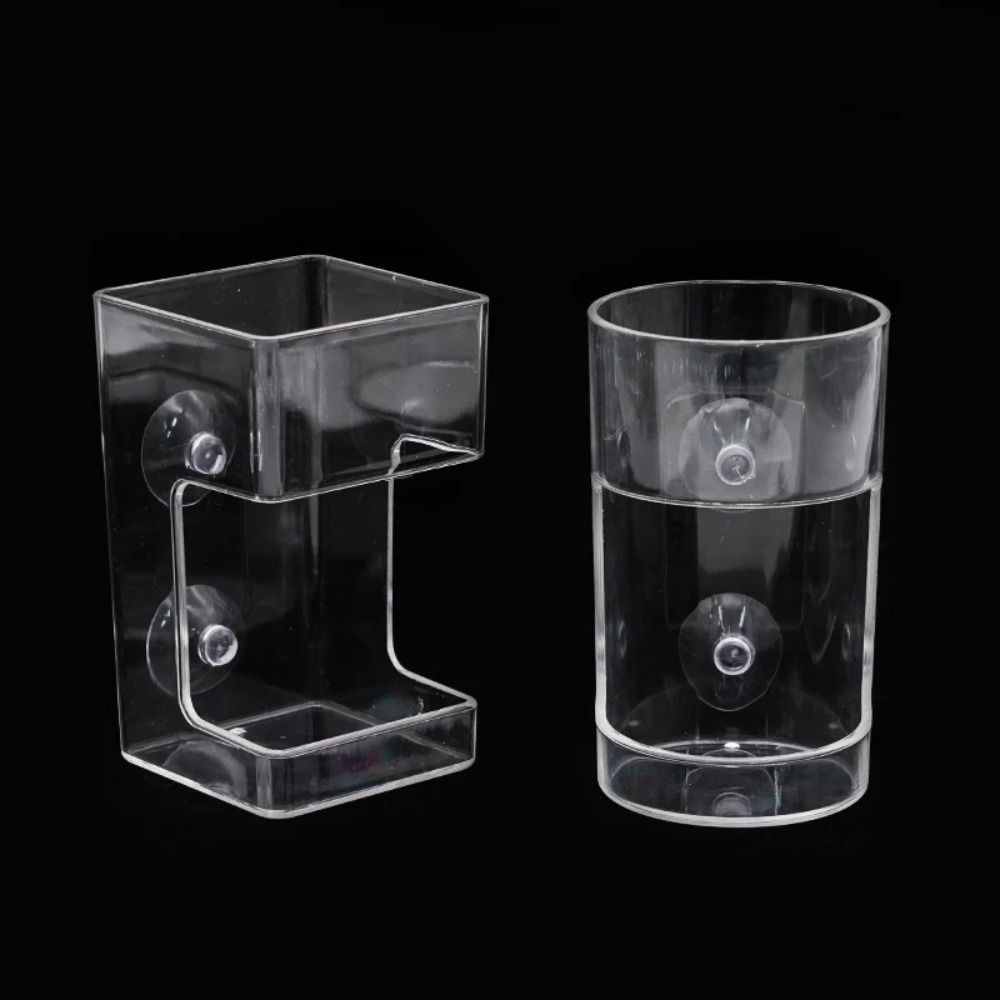 Transparent Aquarium Feeders Ring Acrylic Fish Tank Food Dispenser  for Baby Fish Shrimp
