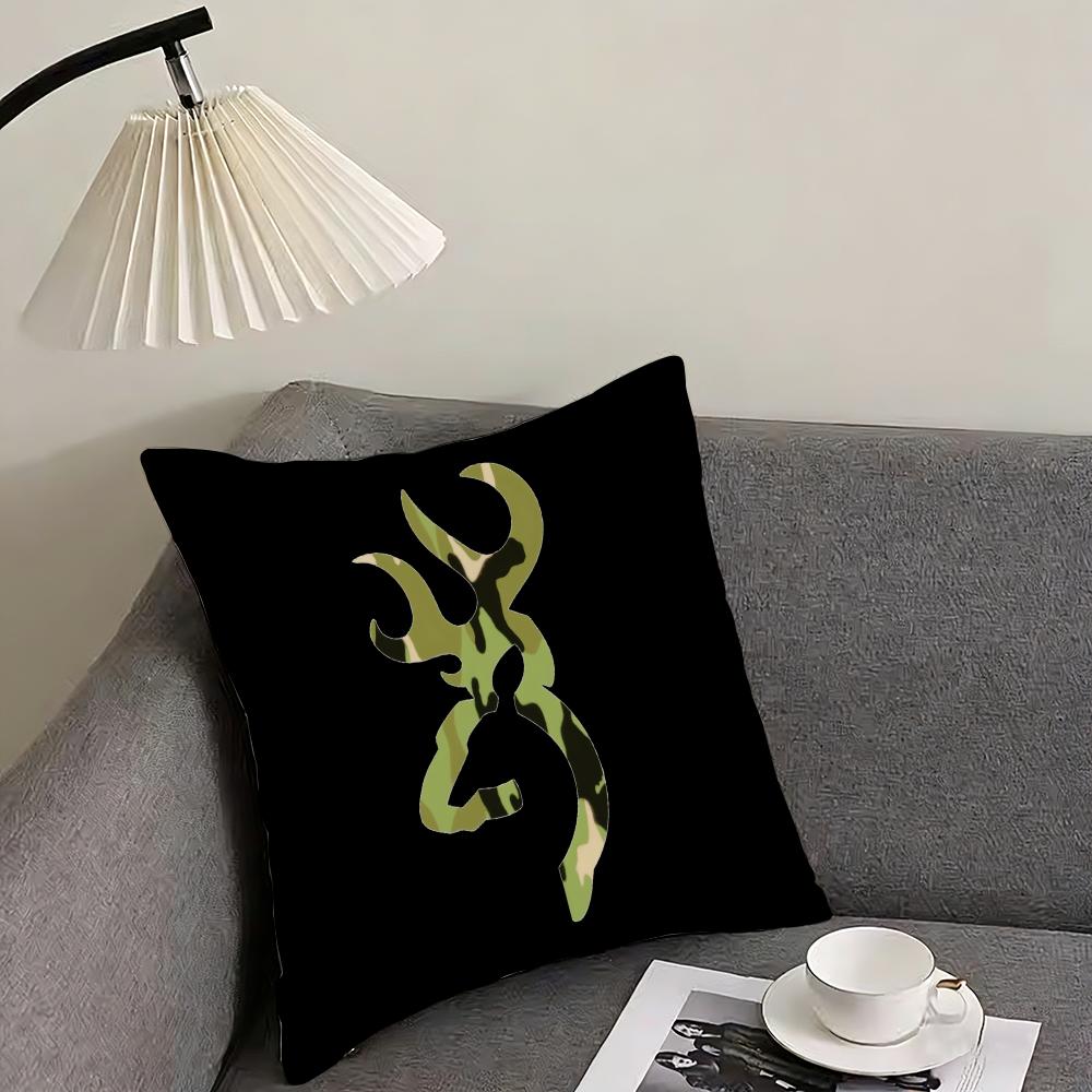Cool BBrowningG Cushion Cover Pillowcase Ultra Soft Skin Friendly Fabric Cloud Like Comfort  Concealed Zipper