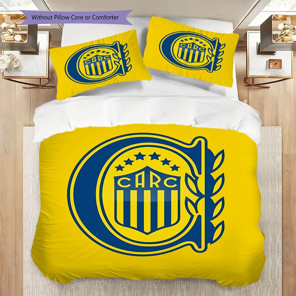 Rosario Central Pattern Bedding Quilt Set Quilt Cover Pillowcase Home Decoration Birthday Gift (1 * duvet cover + 2 * pillowcase, without core)