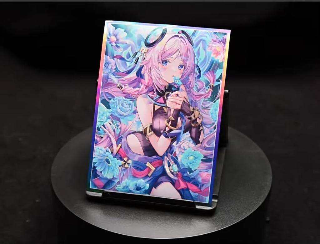 Genshin Impact Citrali Card Sleeves 67x92mm Trading Card Sleeves Laser Animation PTCG 60 Sleeves