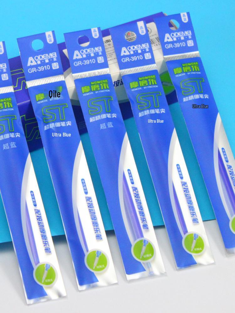 Mofumo 0.5mm Erasable Needle Tip Blue Refill for Students