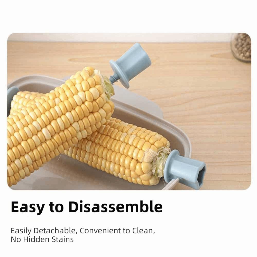 Heat Resistant Microwave Corn Cooker 2 Hole Microwave Oven Steaming Corn Box Kitchen