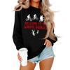 Women's And Men's Unisex Fashion Casual Long-sleeved Loose Printed Round Neck Pullover Hoodie Sweatshirt