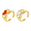 Holding Heat Hands Open Women Adjustable Ring for Enamel