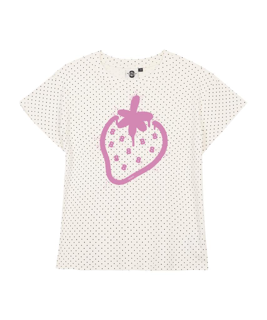 PRIMATE Dot 8Erry Women'S Polka Dot Short Sleeve T-Shirt 3 Colors