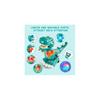 Tokidaring Musical Dino Toy: Crawling & Walking Green Dinosaur for Boys, Automatic Movement, Obstacle Avoidance, LED Lights, Safe ABS, Gift for 3+