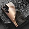 Black gold curved tempered glass phone case suitable for Samsung Galaxy S26 S25 S24 S23 S22 S21 S20 FE/Ultra/Plus anti drop