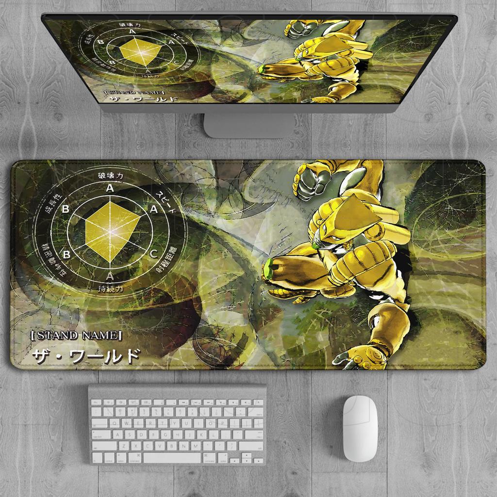 XXL HD Printing Rug JOJO Bizarre Adventure Mouse Pad Gamer Keyboard Pads Non-slip Mousepad Anime Gaming PC Accessories Desk Mat
