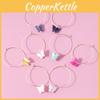Trendy Alloy Multicolor Butterfly Earrings For Women Casual Street Style