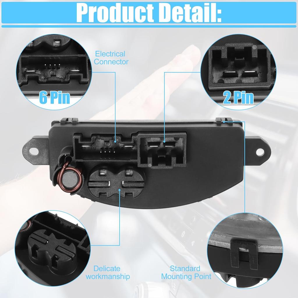 ACROPIX No.84523255 HVAC Heater Blower Motor Resistor for Chevrolet Silverado 1500 for GMC Sierra 1500 2020-2023 Temp Control Regulator Module Pack