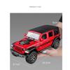 1/22 Jeeps Wrangler Rubicon Alloy Diecasts & Toy Vehicles Metal Toy Car Model Sound and Light Pull Back Collection Kids Toy Gift