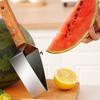 Triangle Watermelon Cutter, Stainless Steel Watermelon Slicer Cutter Tool with Wooden Handle And Blade Cover, Home Kitchen Gadget