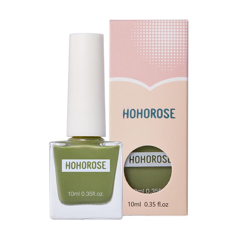 HOHOROSE Quick-Dry Water-Based, Peelable Nail Polish, 10ml, Perfect for Students