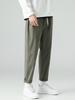 Dingfengbaoluo Men's Trendy Straight-Leg Cropped Pants