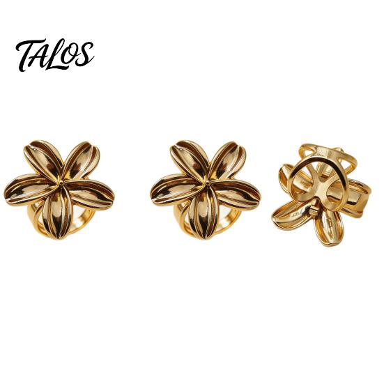 Elegant Accessory for Scarves Scarf Rings Women, Metal Flower Ring Buckle And Slides, Shirt Silk Tightener Ties Clip Scarf, Shawl, Blouse, T