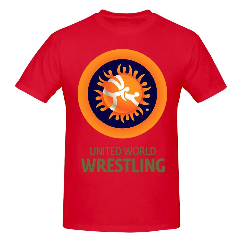 United World Wrestling Salon Style Régulier T-shirt Design de Niche Vêtements d'Extérieur Polyvalents T-shirts
