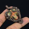 Unakite Pendant, 999 Copper Wire Wrapped Jewelry, Gemstone Jewelry Pendant, Handmade Wedding Gift Jewelry