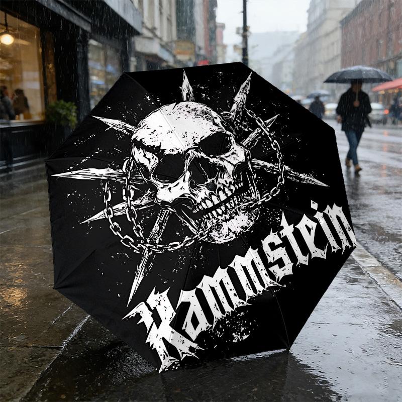 Heavy Metal 8 Ribs 3Fold Black Glue Uv Protection Umbrella Sun Protection Rainproof Compact Folding Umbrella For Travel Daily Use C92489