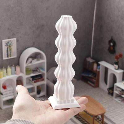 1/12 Dollhouse Simulation Led Floor Lamp Model Dollhouse Living Room Bedroom Decoration Dolls House Micro Scene Ornament
