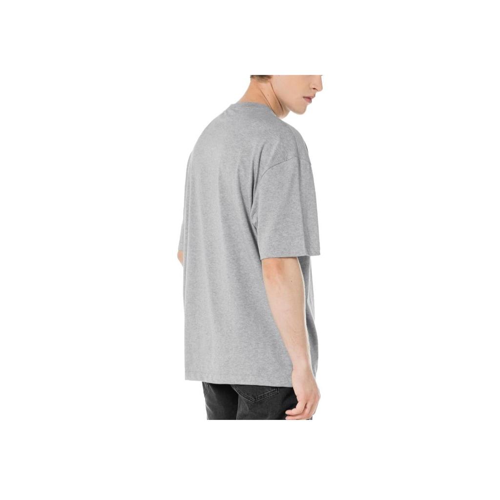 Calvin Klein Cotton Loose Fit Crew Neck Short Sleeve T-Shirt Men tops Gray CK-40HM229