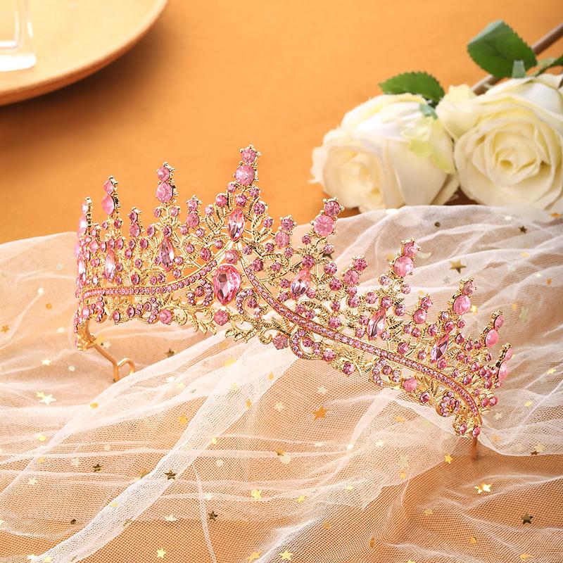Bride's Crown Headband Wedding Korean Birthday Gift Adult Gift Crystal Crown Princess Dress Hair Accessory