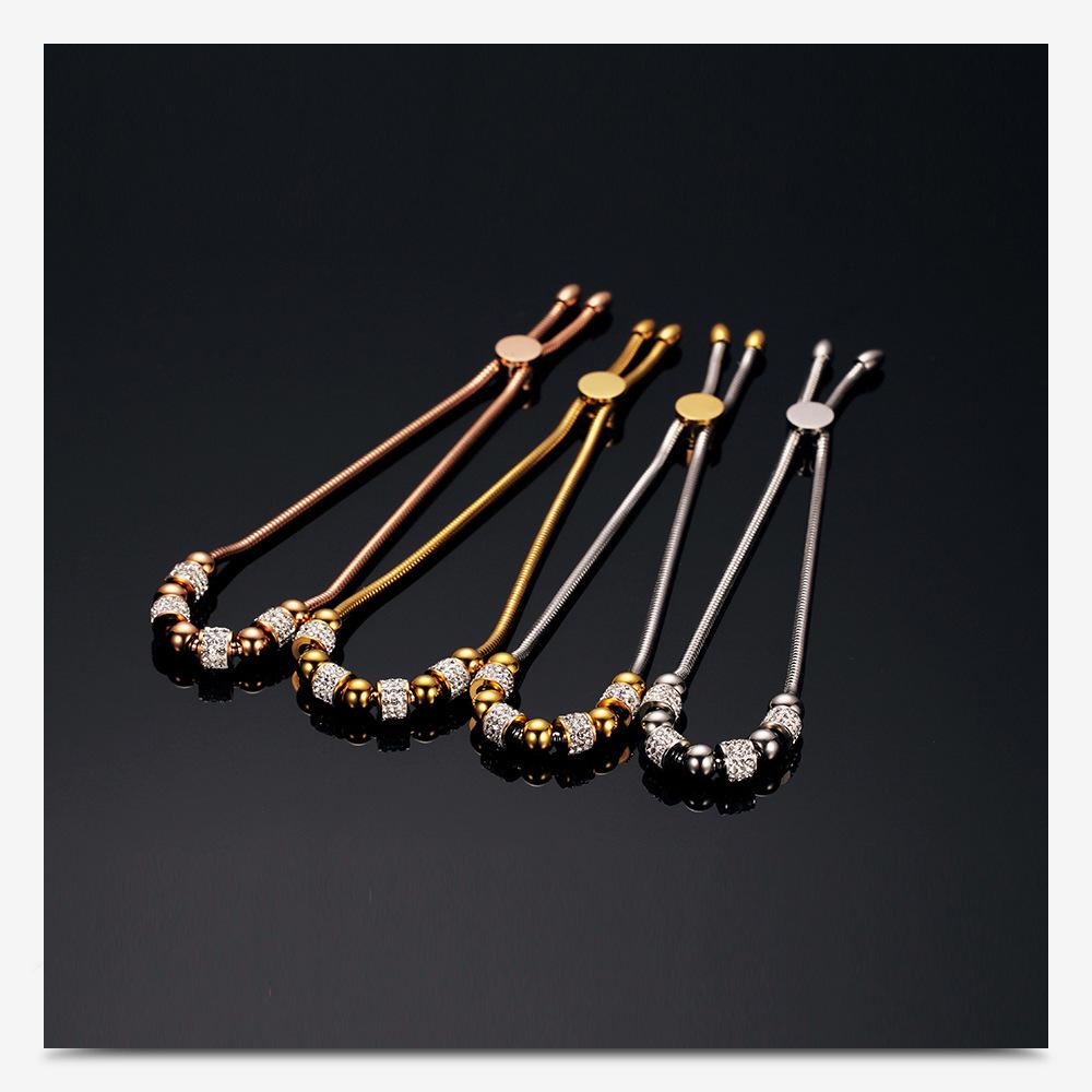 6MM Full Diamond Adjustable Titanium Steel Bracelet - Trendy and Versatile Unisex Fashion