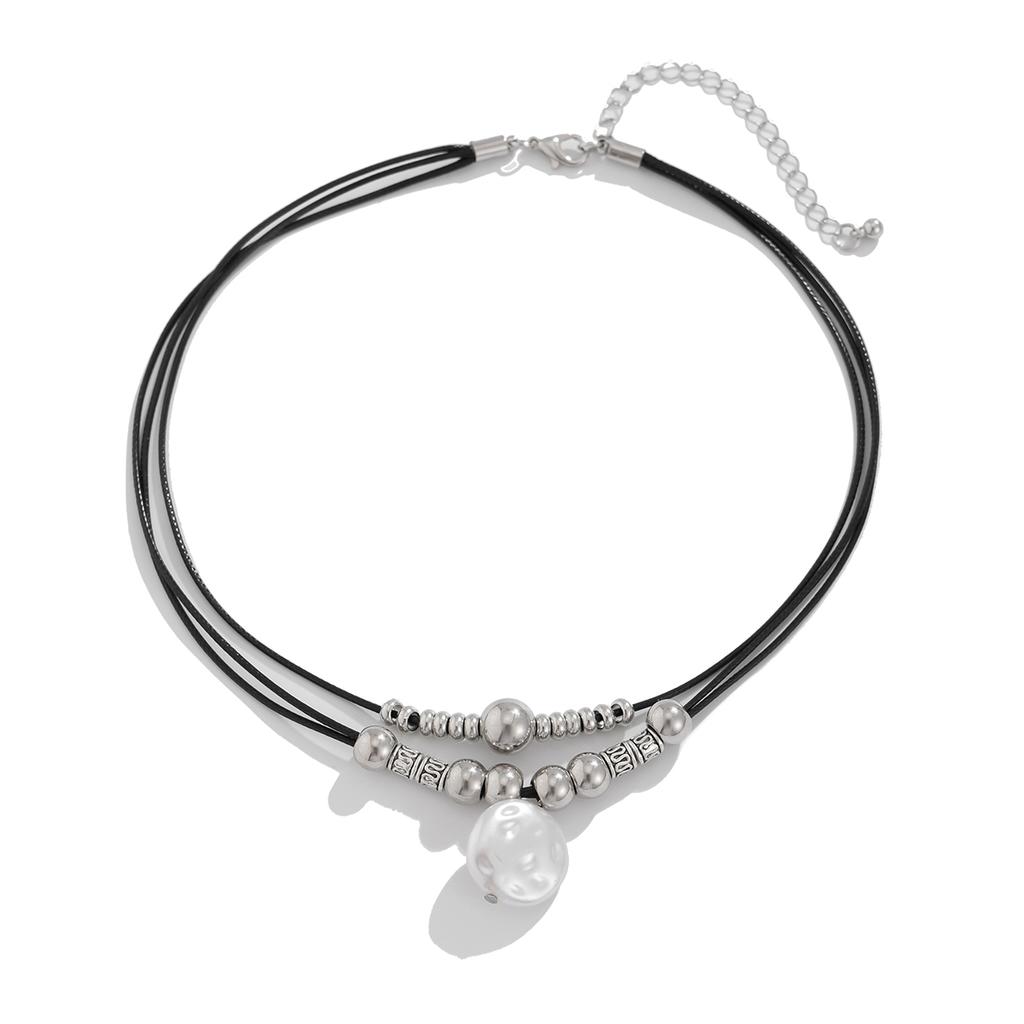 Fashion Niche Simple Bead Necklace, Ladies' Temperament Pendant Necklace, Versatile Daily Commuting Accessory