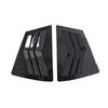 For Mazda 3 2009-2013 Car Rear Louver Window Side Shutter Cover Trim Sticker Vent Scoop ABS Carbon Fiber Black Auto Accessories