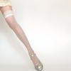 Ultra-fino transparente náilon meias longas meias femininas jk lolita coxa meias altas estilo japonês bolinhas joelho meias altas