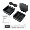 Heenvn For Tesla Model Y Juniper Model 3 Highland Model YL 2026 2025 Car Console Armrest Storage Box ABS Organizer Water Cup Mat