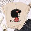 Mafalda T-shirts Women Japanese Tee Female Funny Designer Graphic Clothes  Y2k Top  Shirts for Women