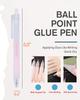 Ball Point Glue Pen - Kids-Friendly Precise Glue Application, Quick Dry for Crafting, Scrapbooking, Card Making, School Supplies