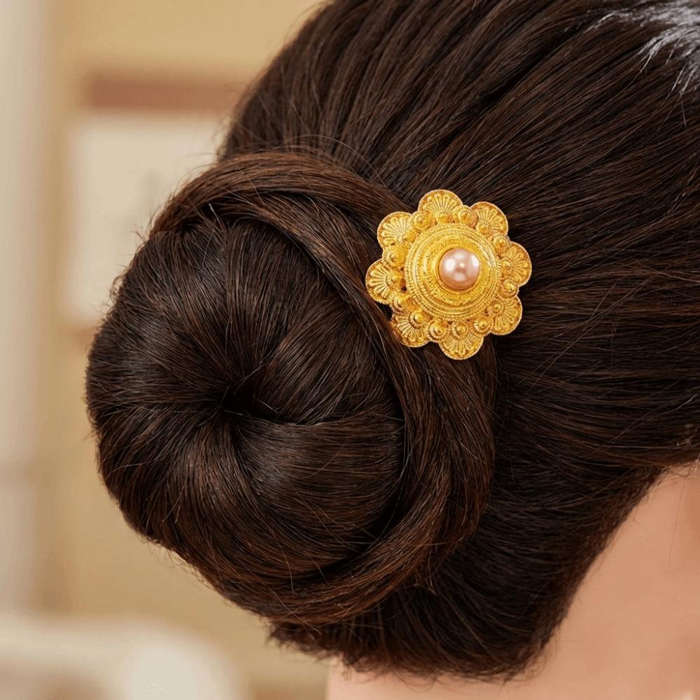Vintage Thai-style Flower Hairpins Traditional Festivals Hair Bun Hair Stick Pins  Party Banquet