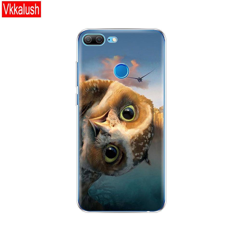Hülle Handyhülle für Huawei Honor 9 Lite weiches TPU Silikon Rückseite 360 Vollschutz Druck transparent Coque Shell