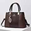 Korean Style Color Block Print Women's Large Capacity Shoulder Crossbody Handbag