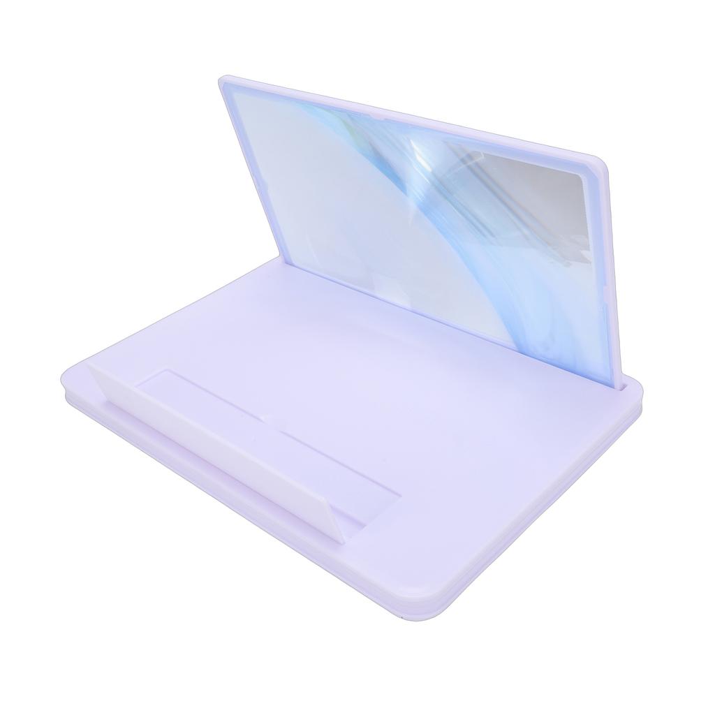 14 Mobile Phone Screen Magnifier Foldable Phone Stand with Screen Amplifiers for Movies Videos White