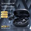 M38 Bluetooth Bone Conduction Earphones - Noise Cancelling, Super Long Battery Life, Wireless Ear Clip, Ideal for Sports.